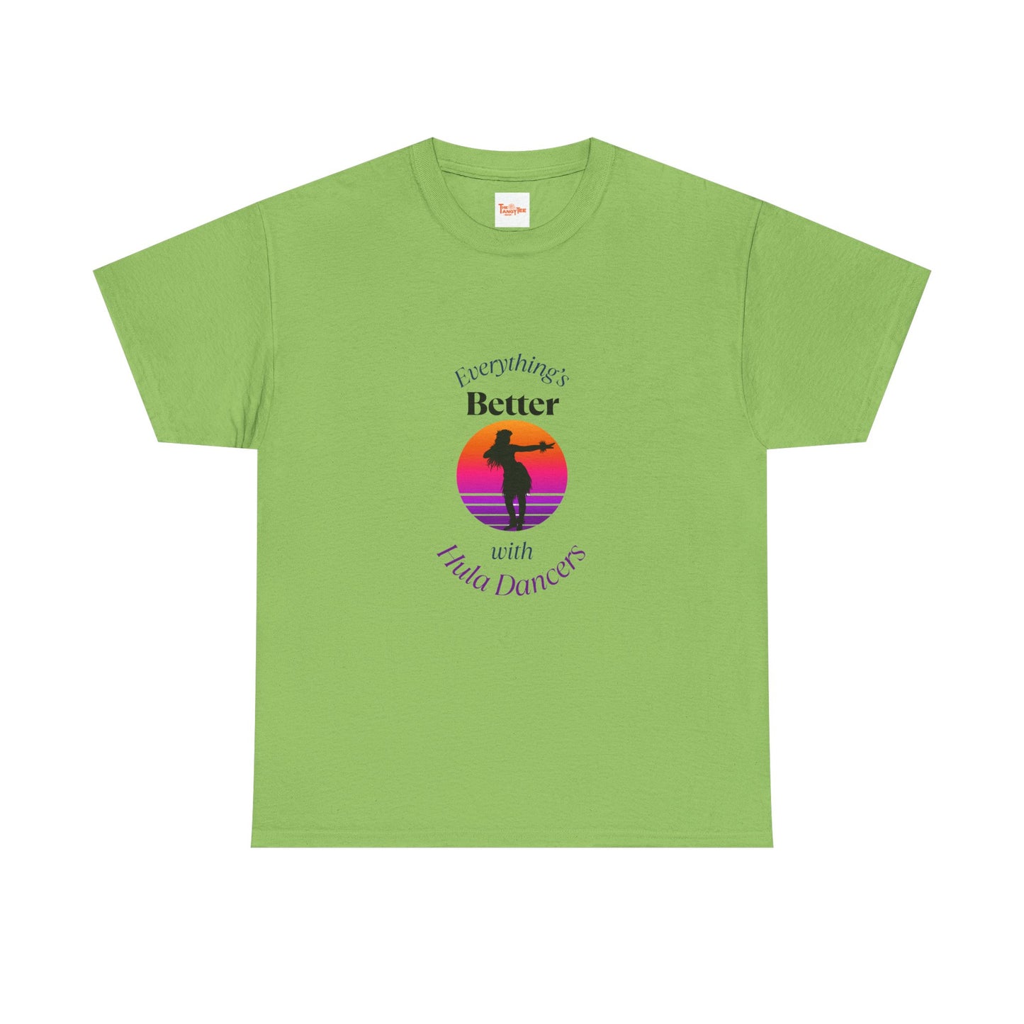Hula Dancer Tee - Sunset Silhouette Graphic Unisex T-Shirt