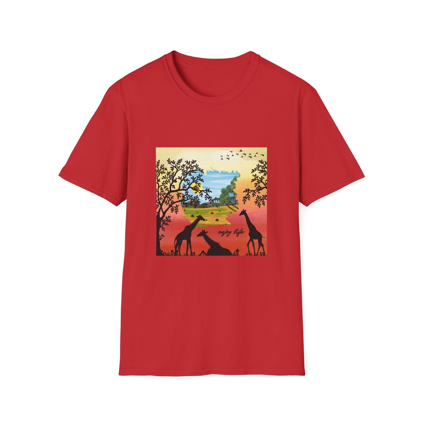 Giraffe Silhouette Unisex T-Shirt