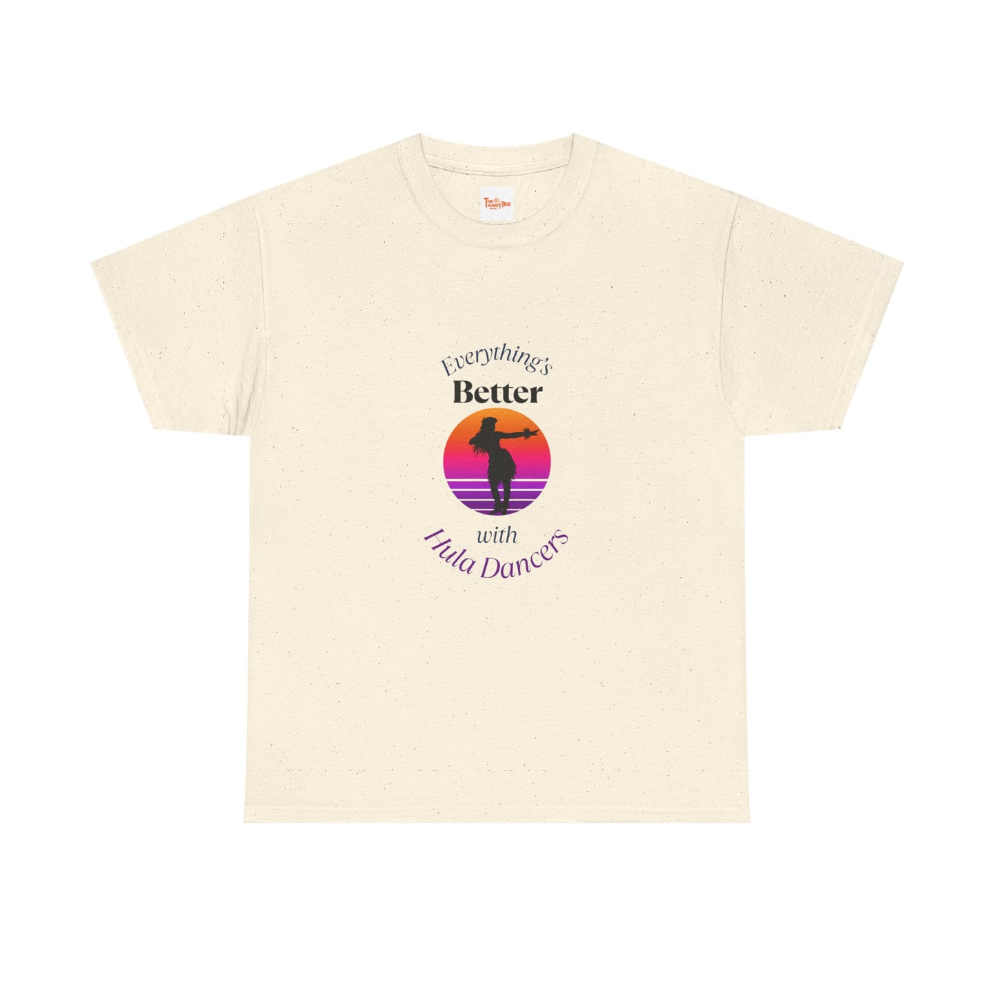 Hula Dancer Tee - Sunset Silhouette Graphic Unisex T-Shirt