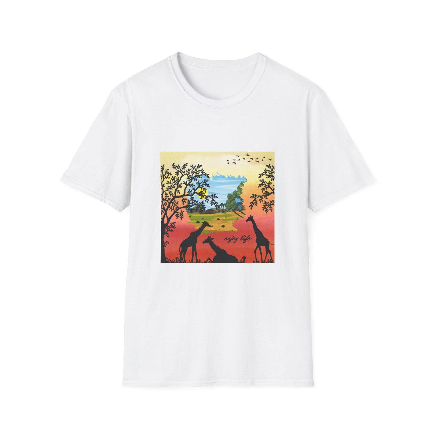 Giraffe Silhouette Unisex T-Shirt