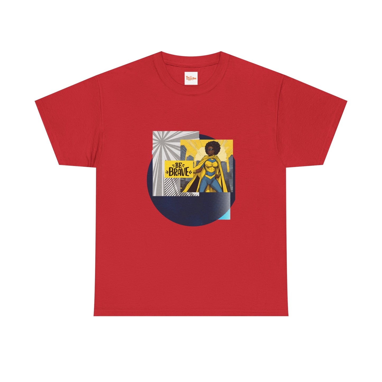 Be Brave Black Female Superhero Tee