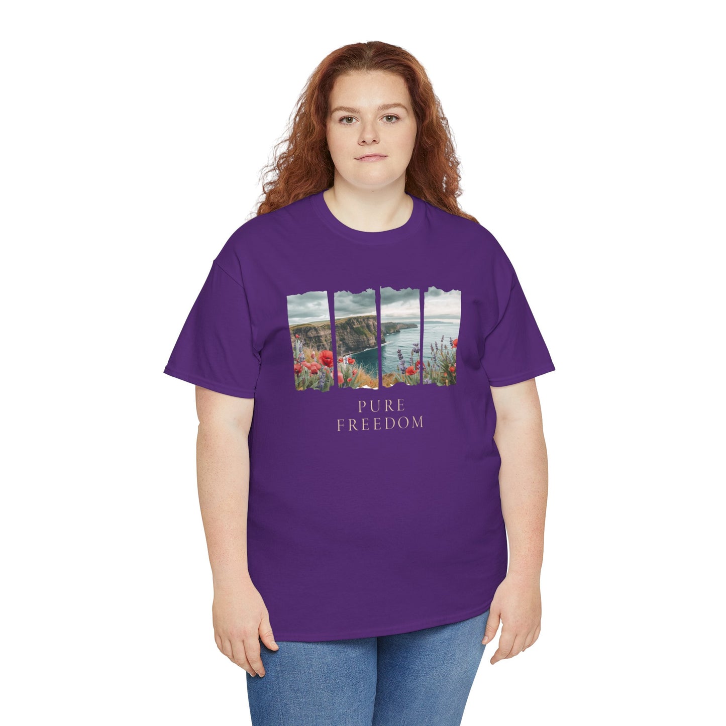 Pure Freedom Oceanside Cliff T-Shirt — Wildflower Beach Graphic Tee