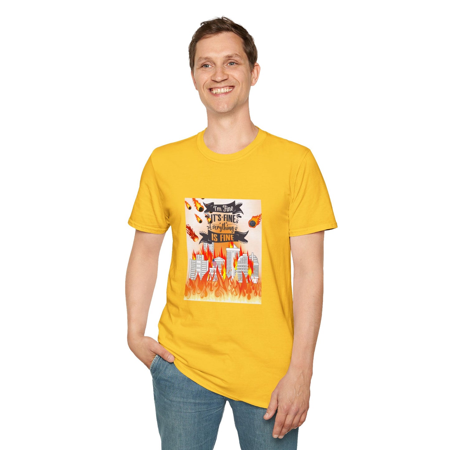 Everything's Fine Graphic Unisex T-Shirt