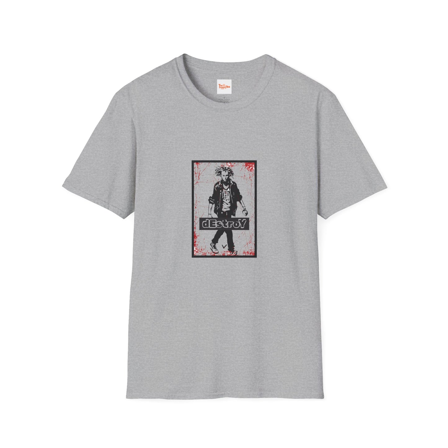 Punk Rock T-Shirt with Destroy Graphic