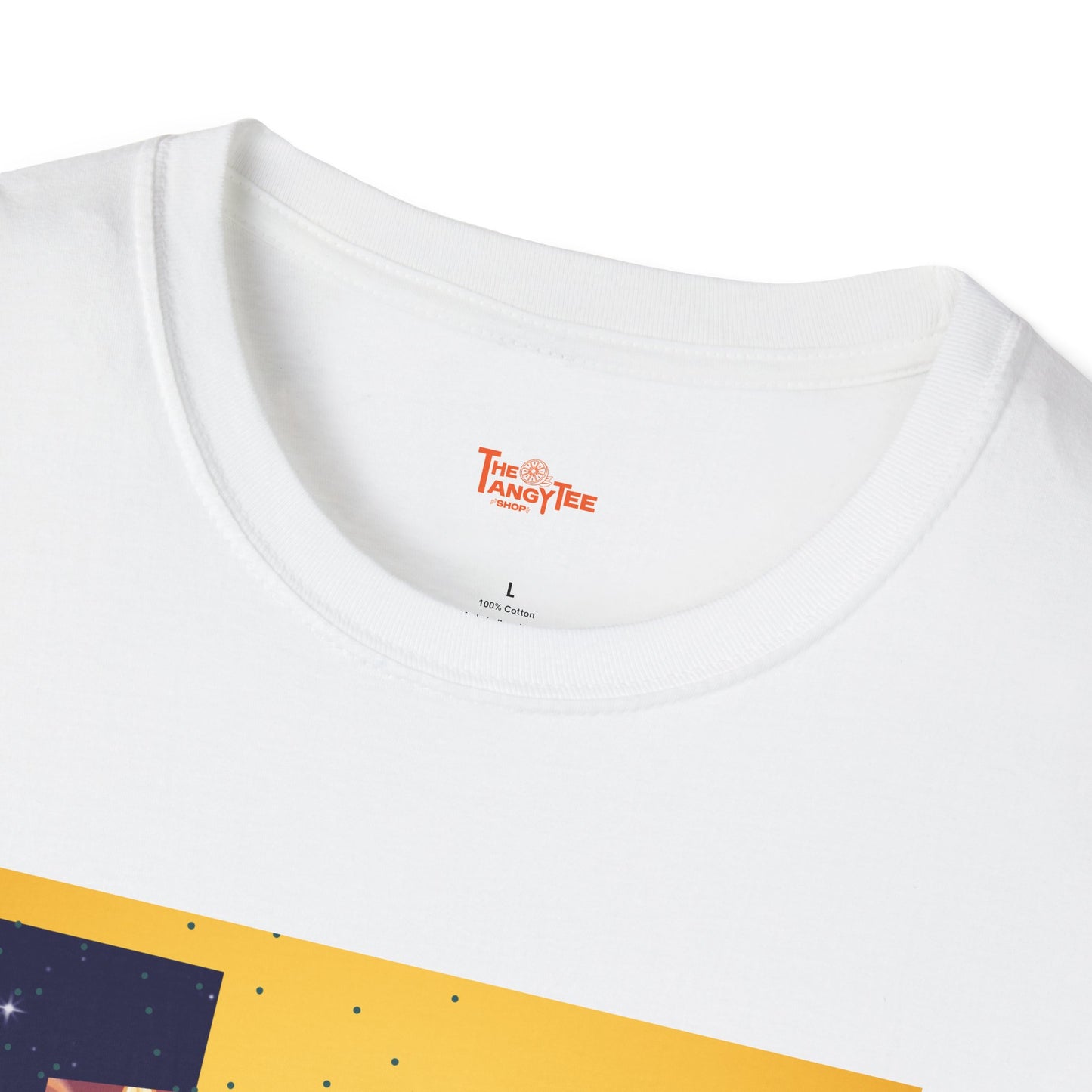 Black Angel with Yellow Wings Unisex T-Shirt