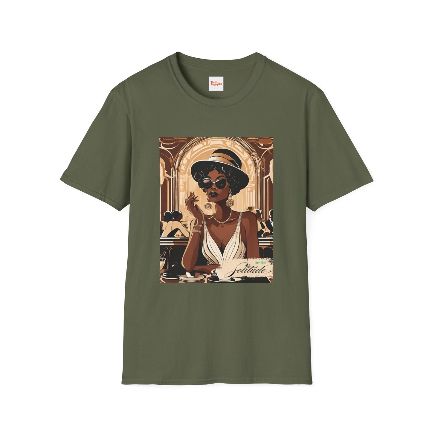 Art Deco Simple Solitude - Graphic Tee