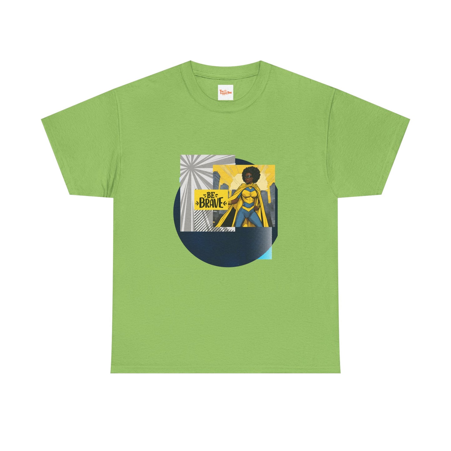 Be Brave Black Female Superhero Tee