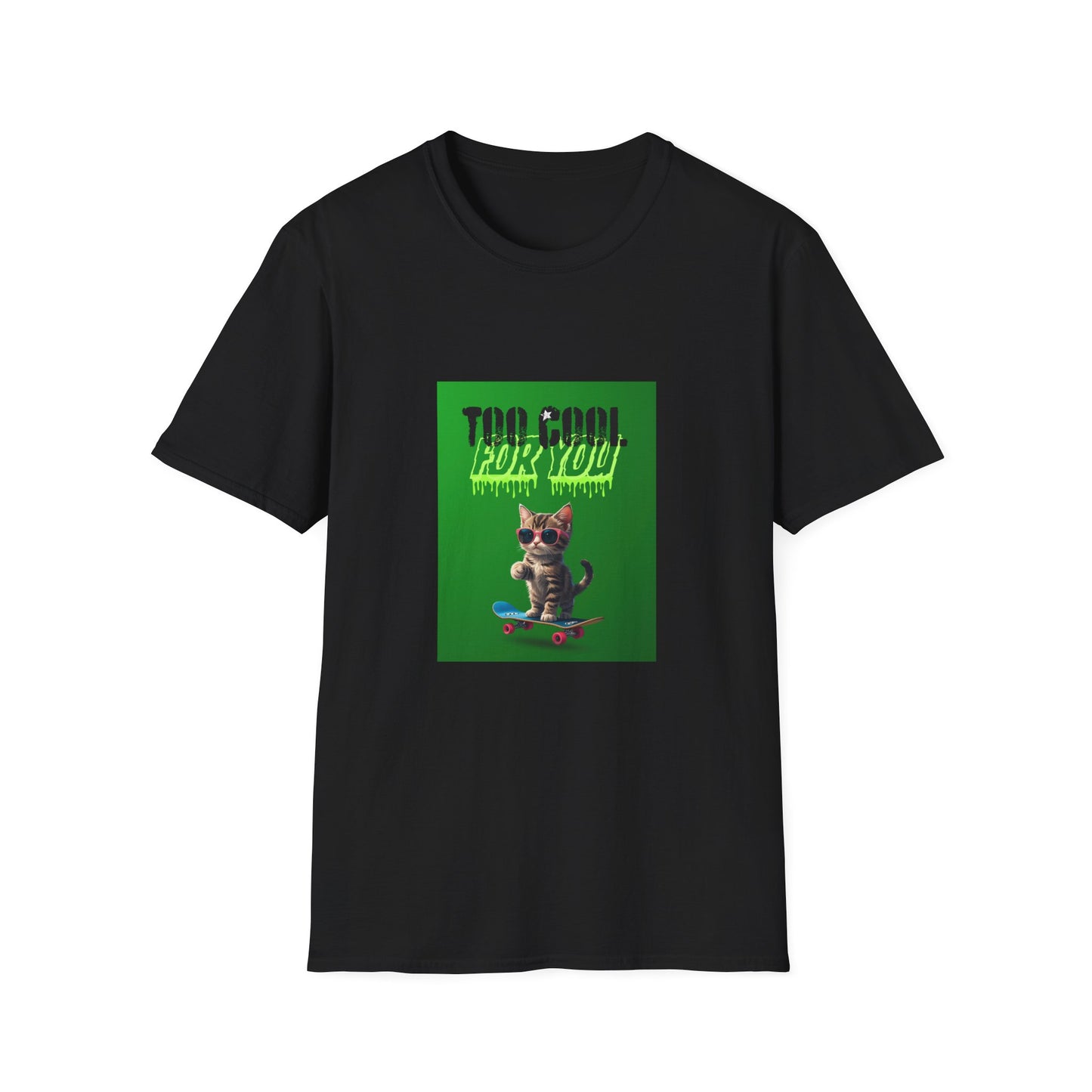 Kitten Skateboard Unisex Tee