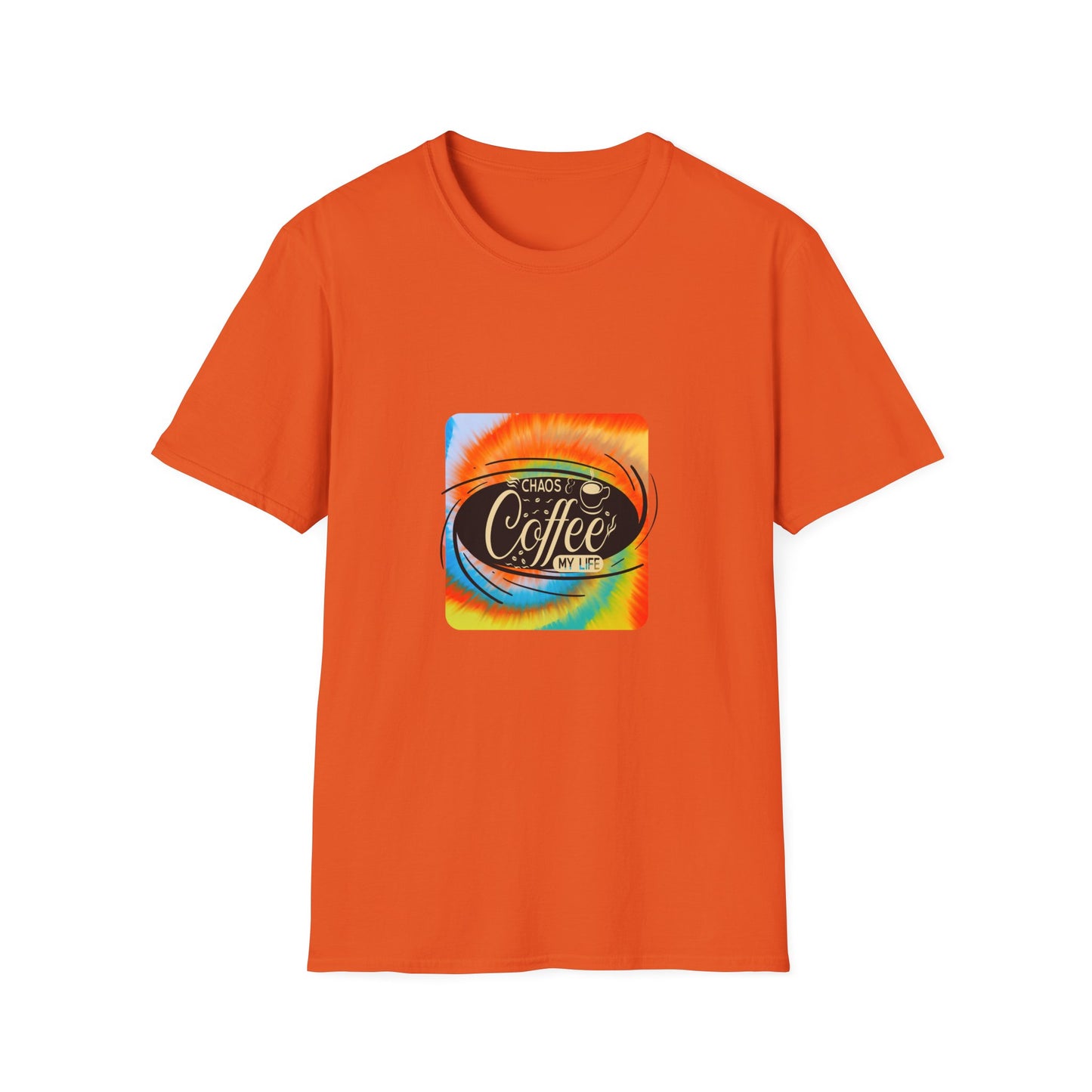 Chaos and Coffee Tie Dye Graphic