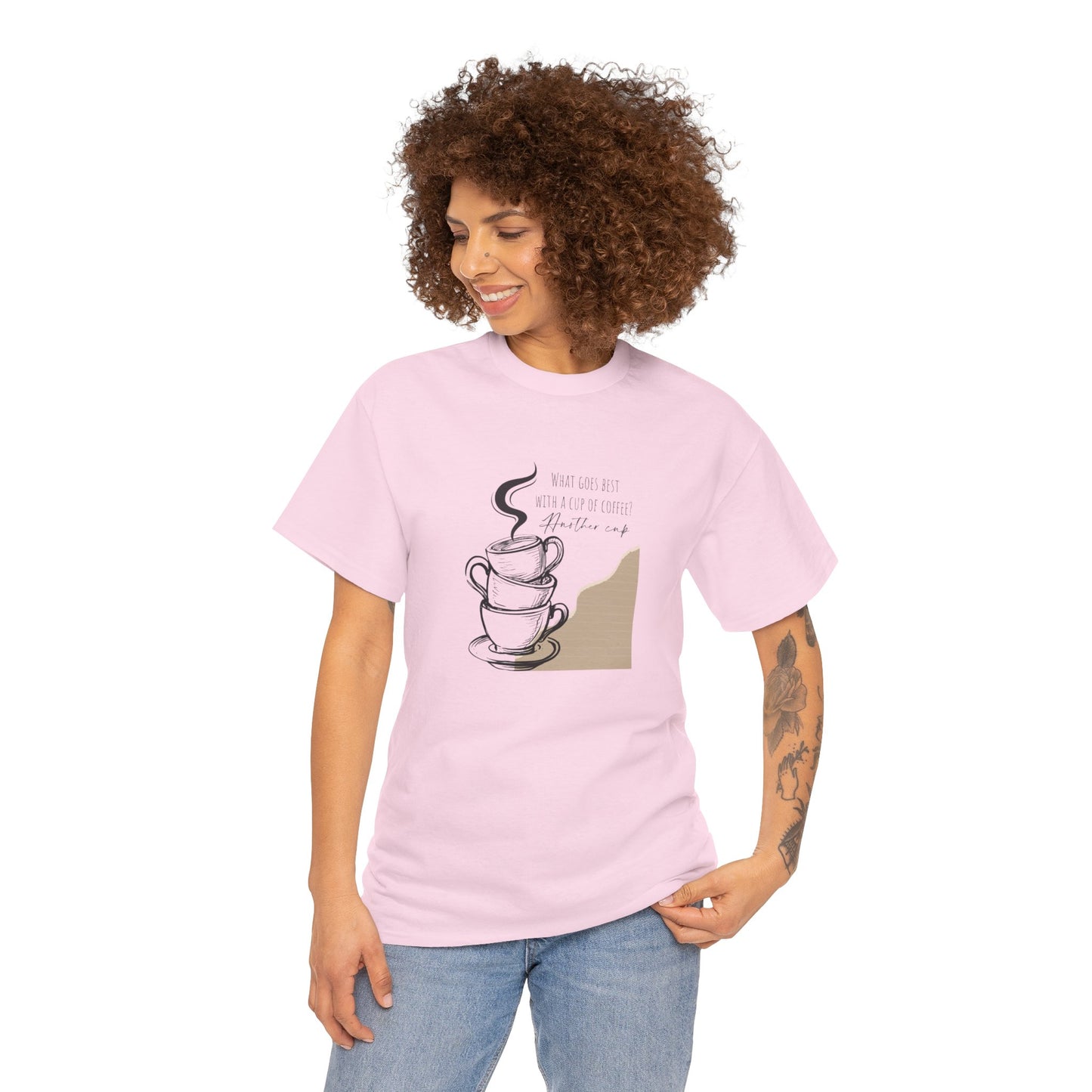 Another Cup of Coffee Stacked Cups T-Shirt