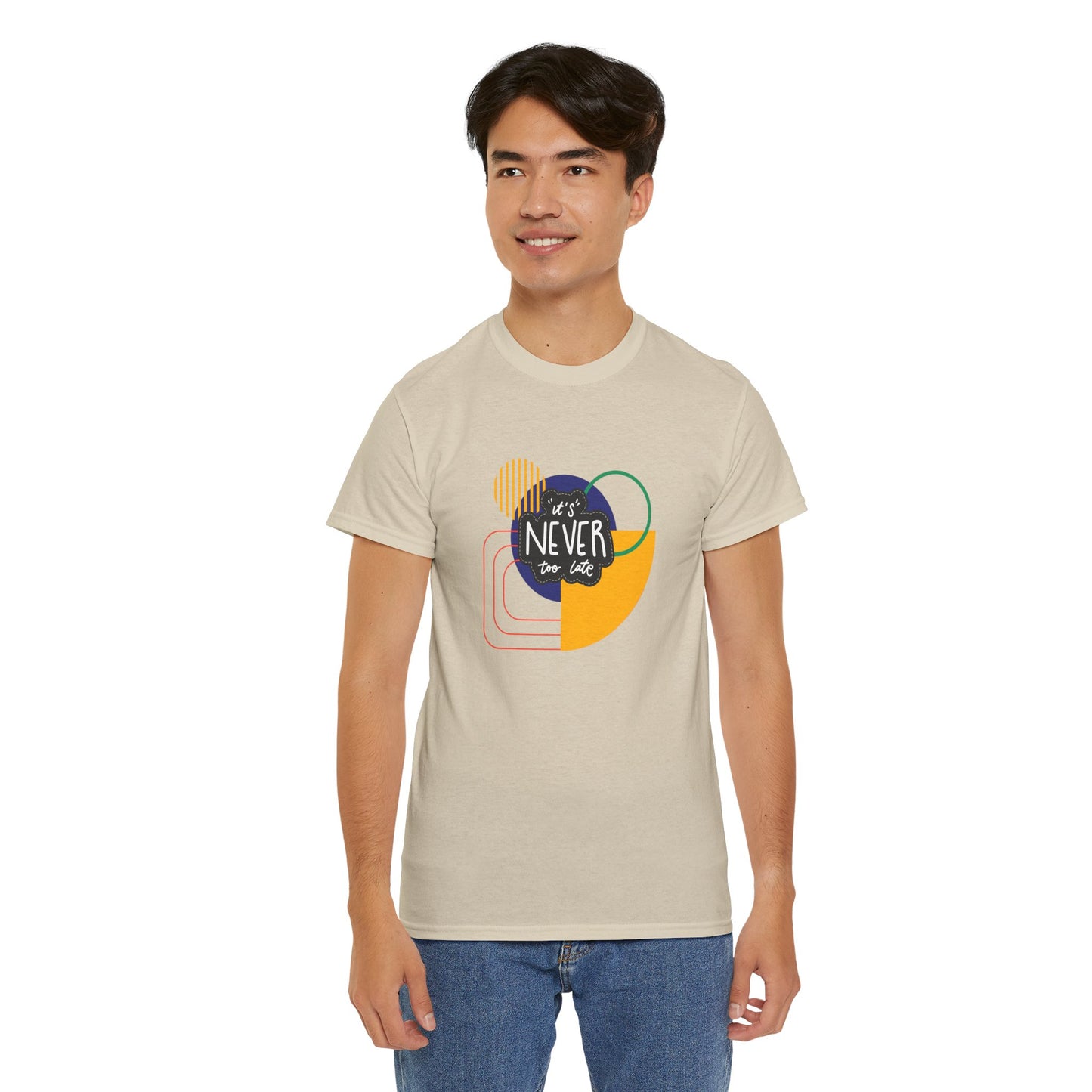 Graphic Tee - It's Never Too Late Retro Design