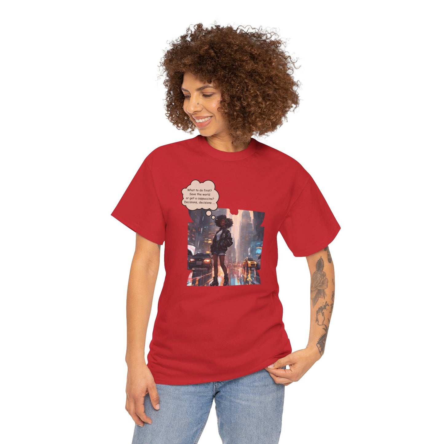 Anime Girl Save the World Tee