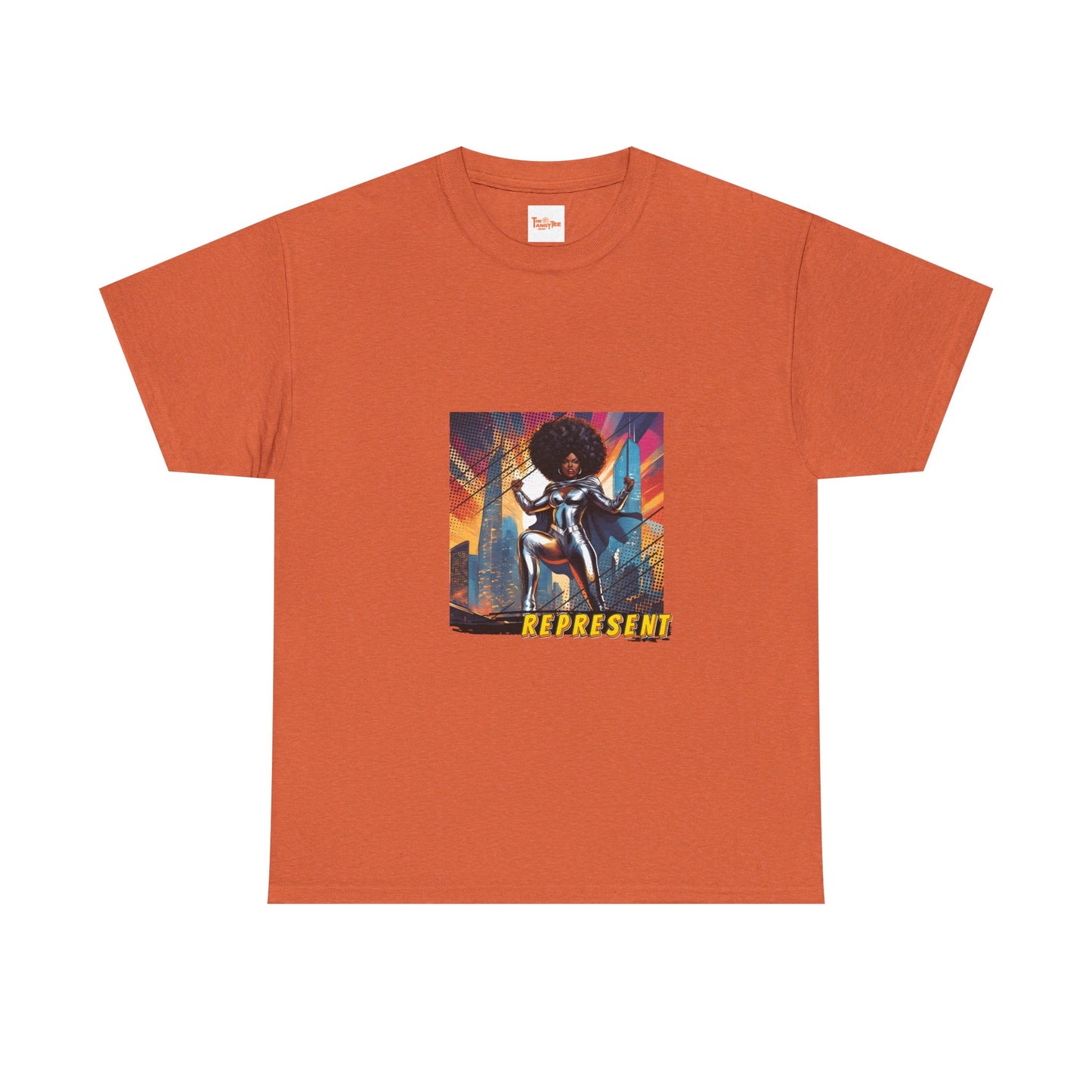 Represent in Silver - Superhero Graphic Unisex Tee