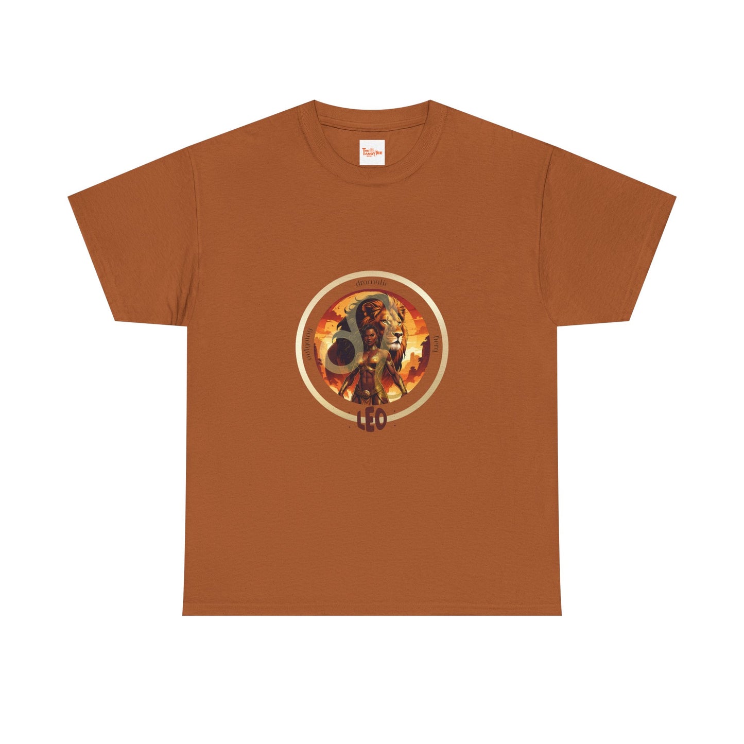 Leo Unisex Tee - Graphic of Black Woman and Lion
