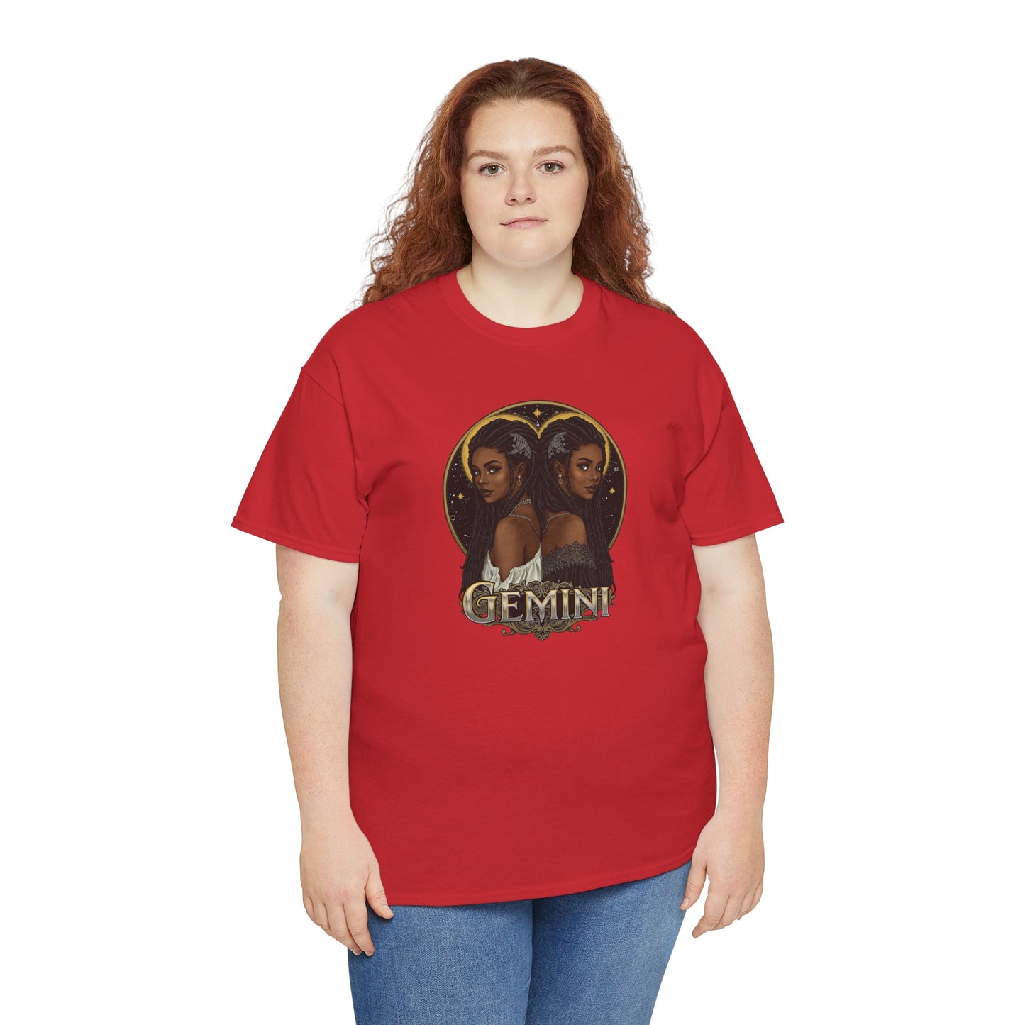 Gemini Art Nouveau Twins T-Shirt — African American Zodiac Tee