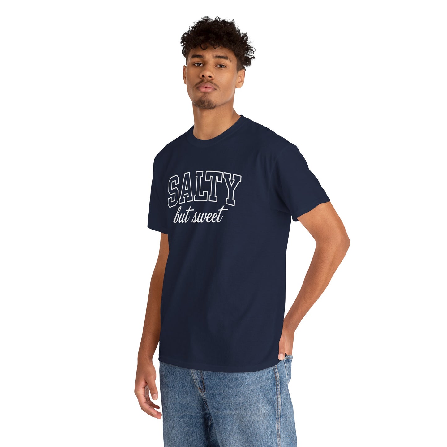 Salty But Sweet Tee — Funny Beach Vibe Cotton T‑Shirt