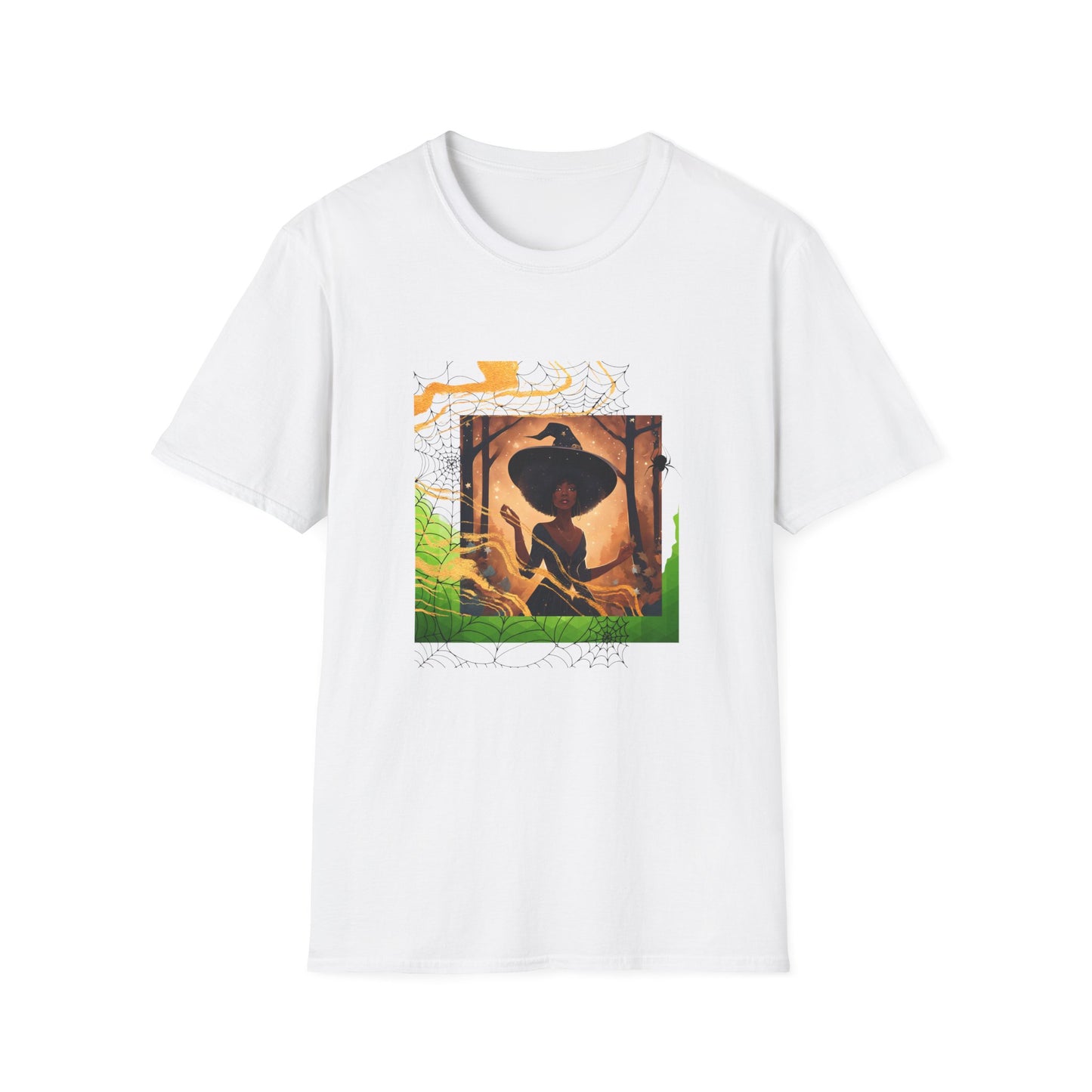 Black Spider Witch Unisex T-Shirt