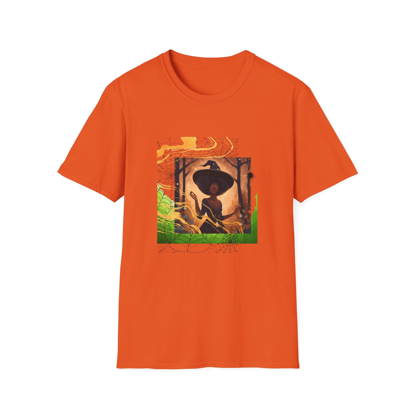 Black Spider Witch Unisex T-Shirt