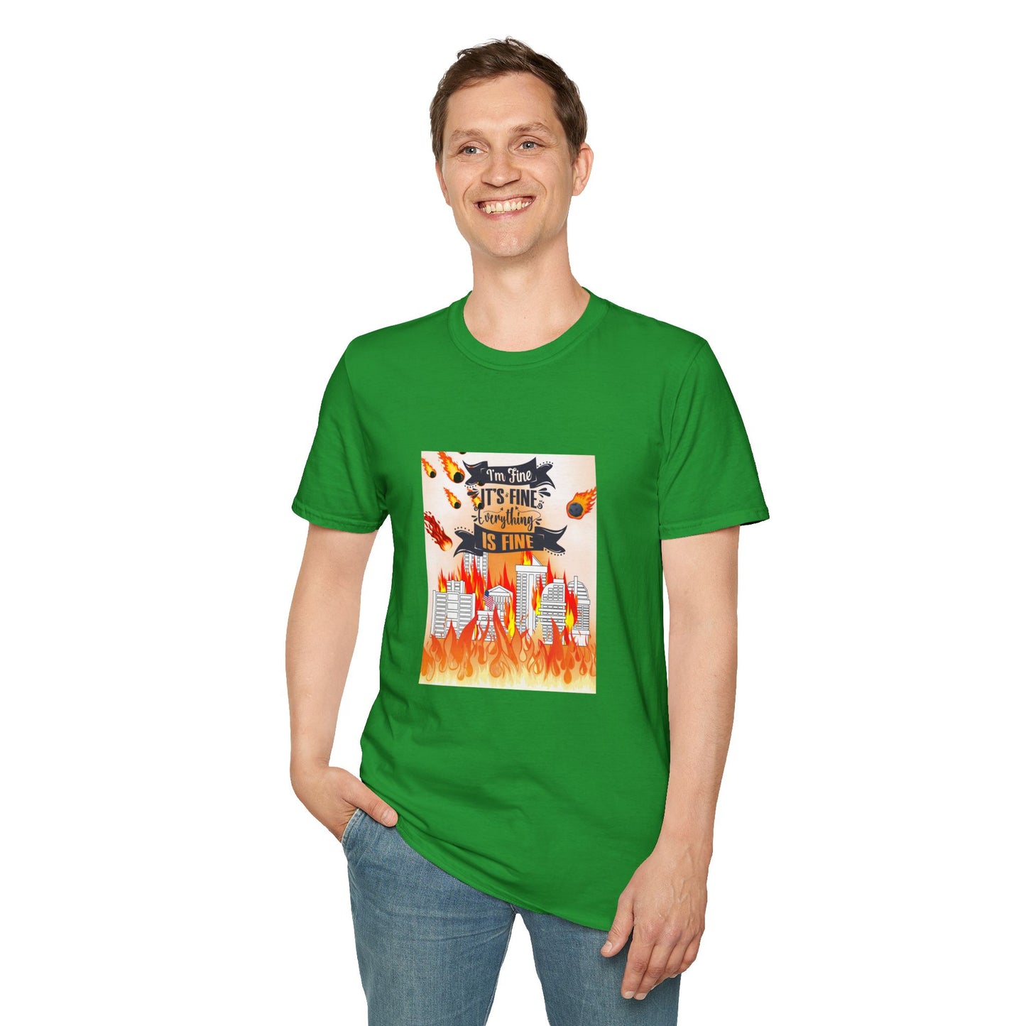 Everything's Fine Graphic Unisex T-Shirt