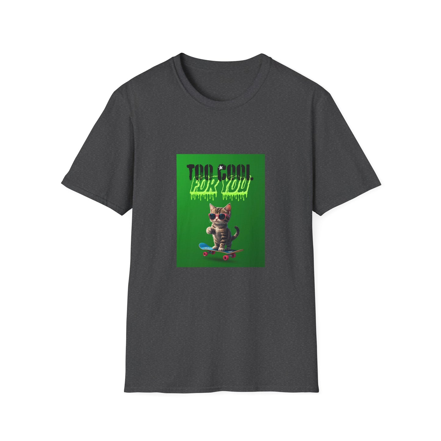 Kitten Skateboard Unisex Tee