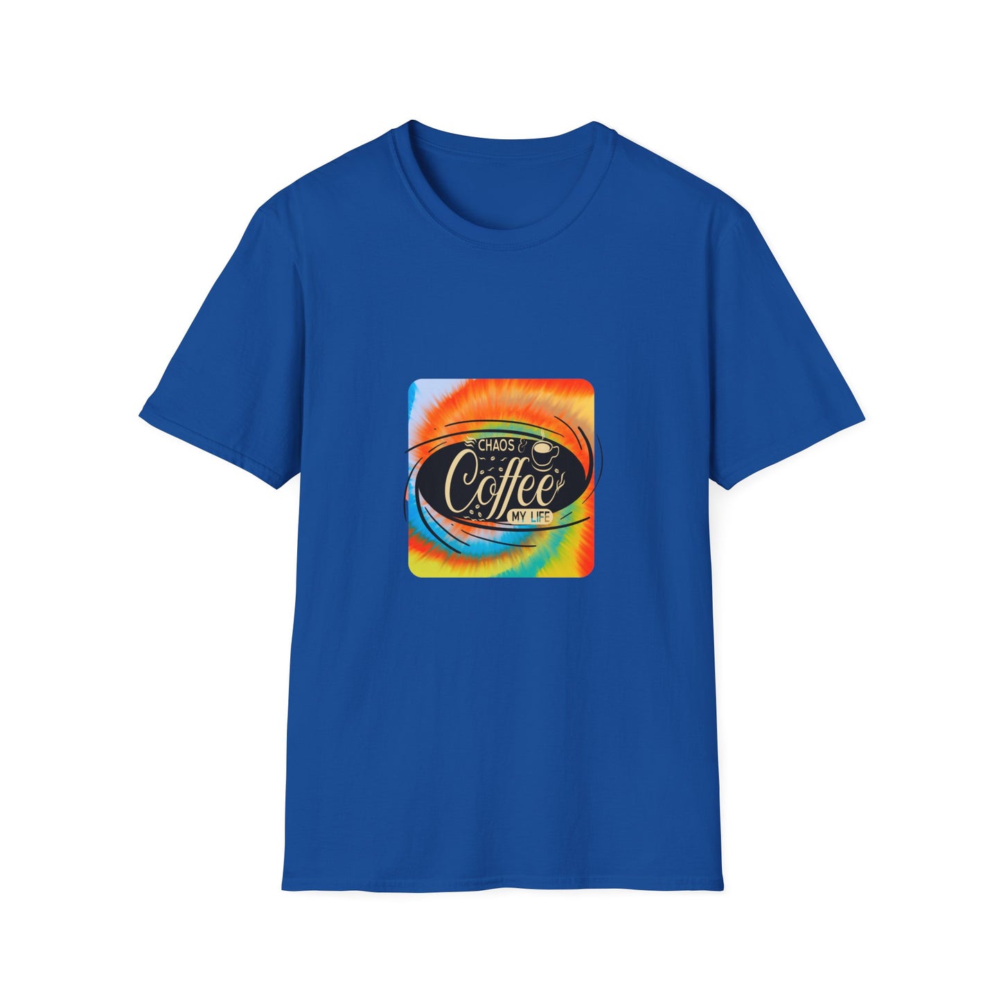 Chaos and Coffee Tie Dye Graphic