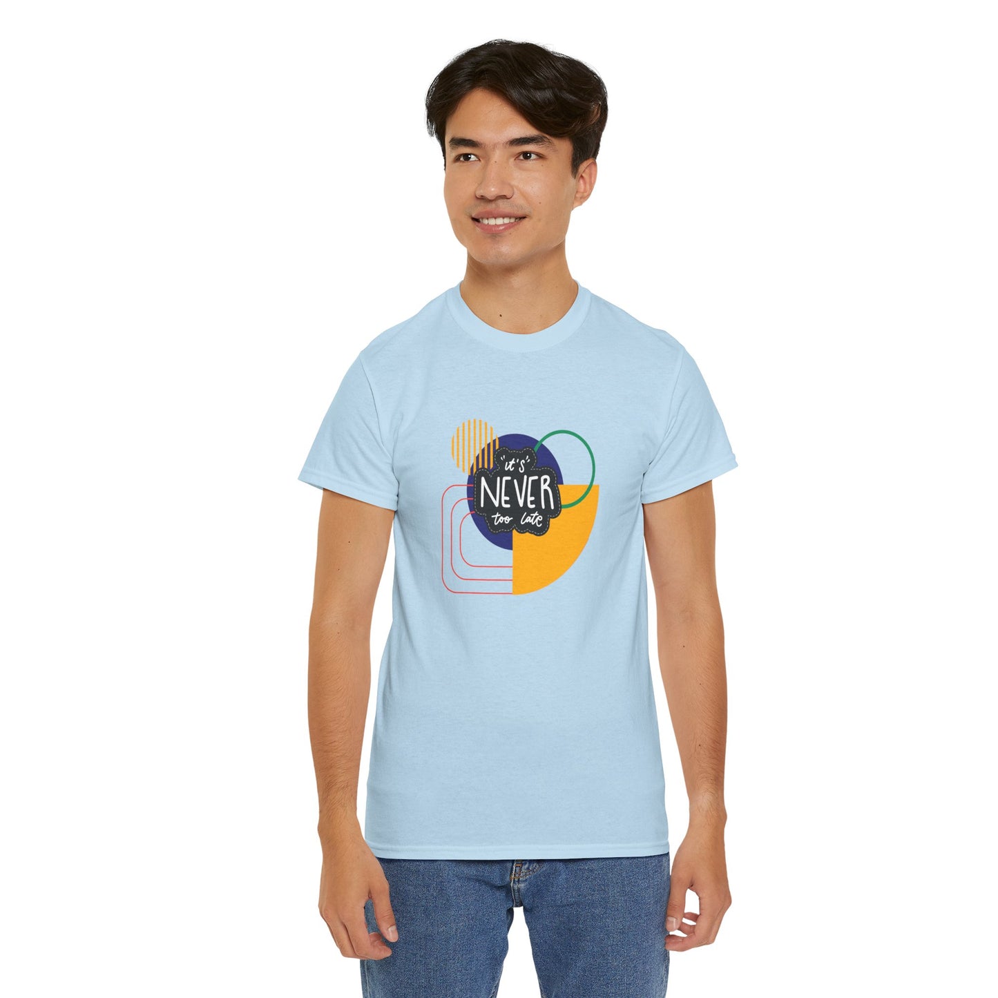 Graphic Tee - It's Never Too Late Retro Design