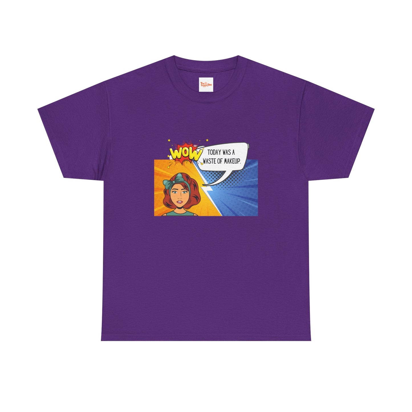 Comic Character Graphic Unisex Tee - 'Wow, today was a waste of makeup'