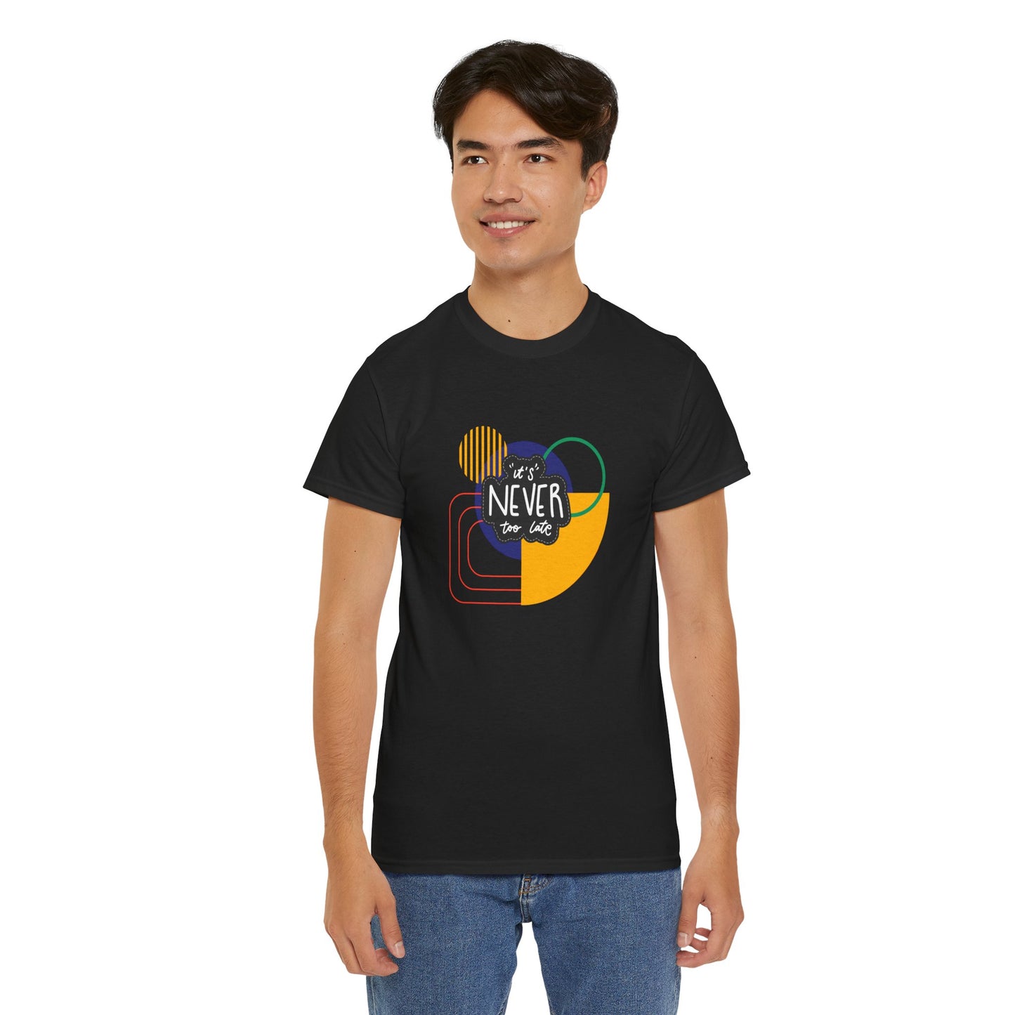 Graphic Tee - It's Never Too Late Retro Design