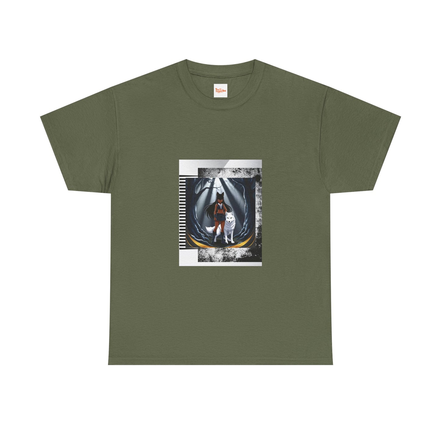Anime Girl Wolf Tee