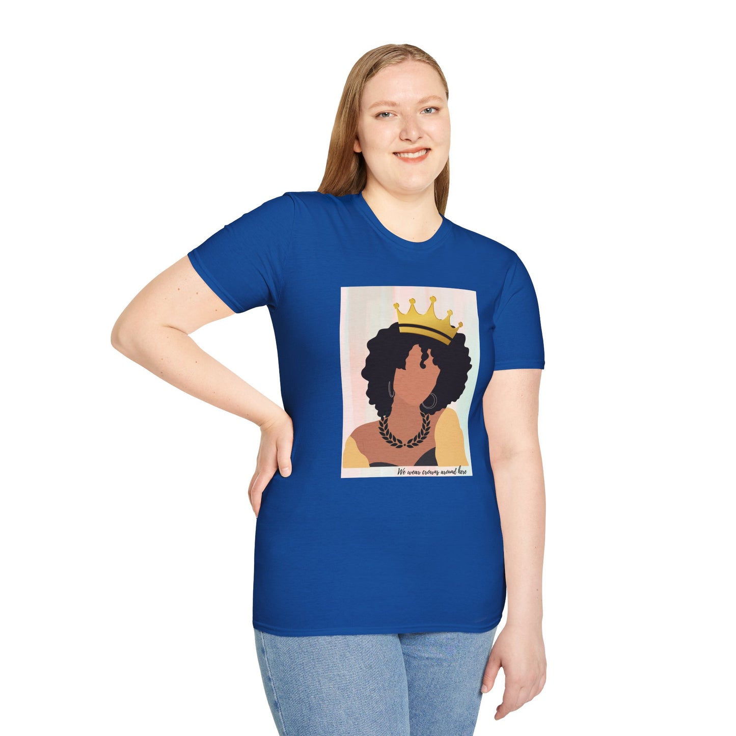 Crown Queen T-Shirt, Afro Art, Black Woman T-Shirt
