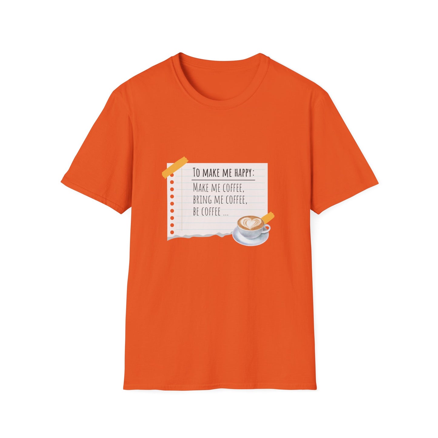 Coffee Makes Happy Unisex T-Shirt