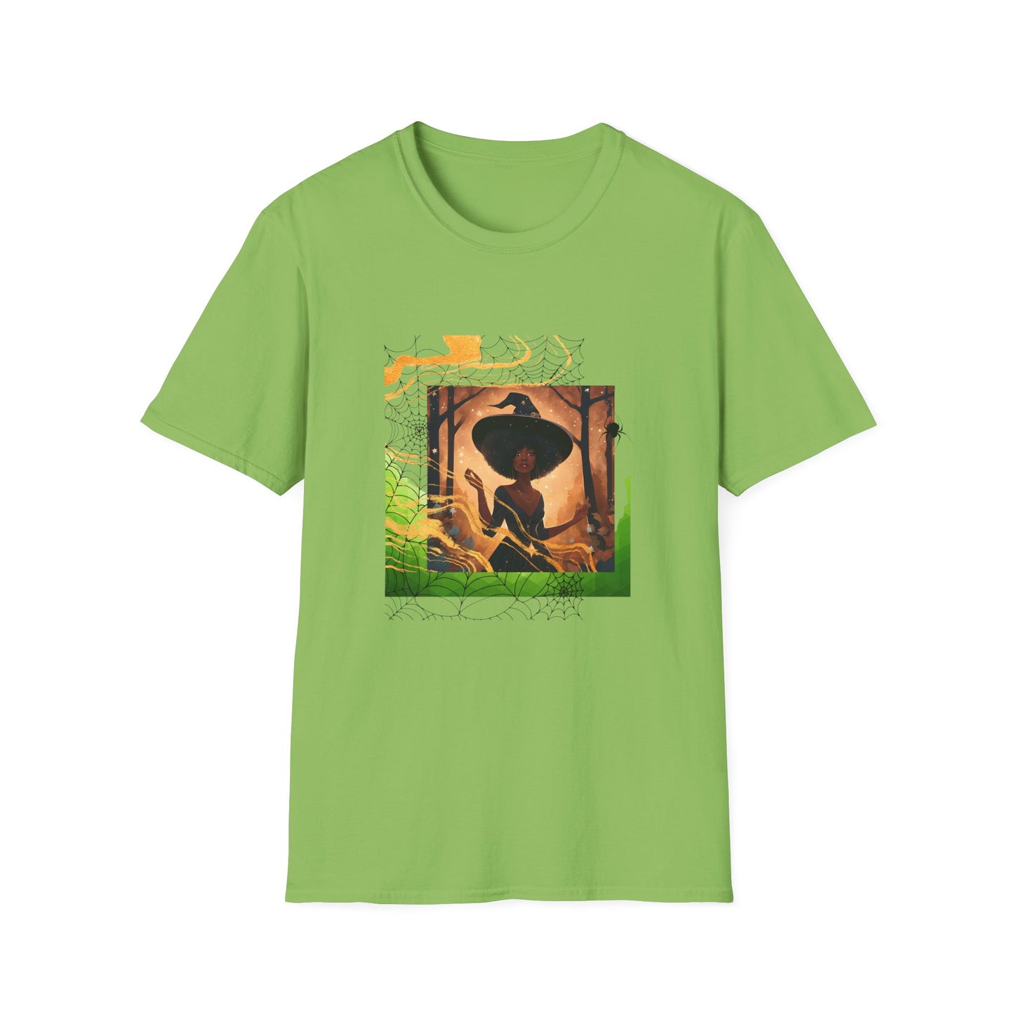 Black Spider Witch Unisex T-Shirt