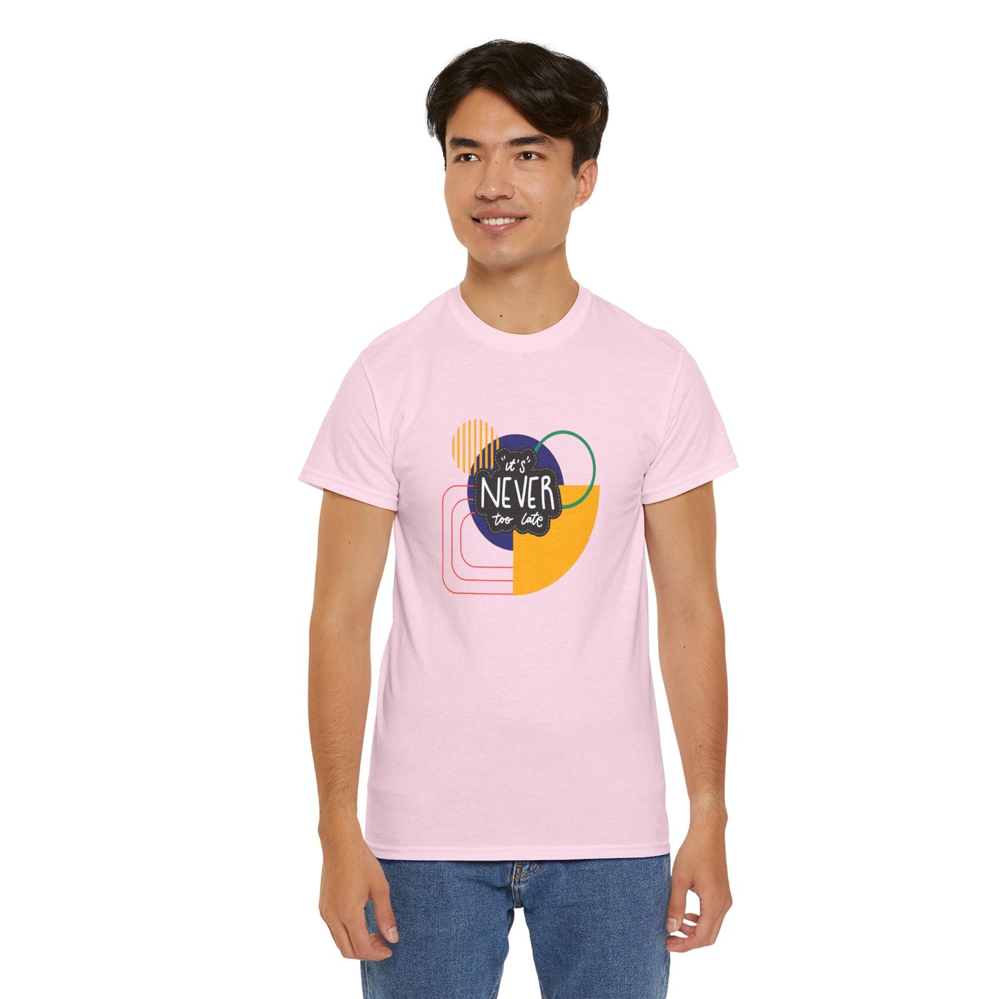 Graphic Tee - It's Never Too Late Retro Design