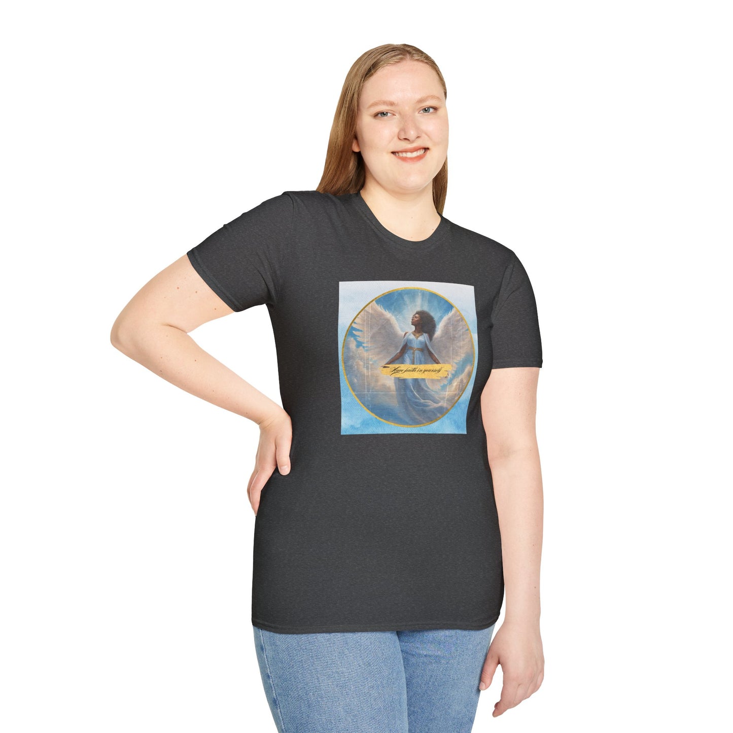 Have Faith in Yourself — Black Angel Graphic T-Shirt