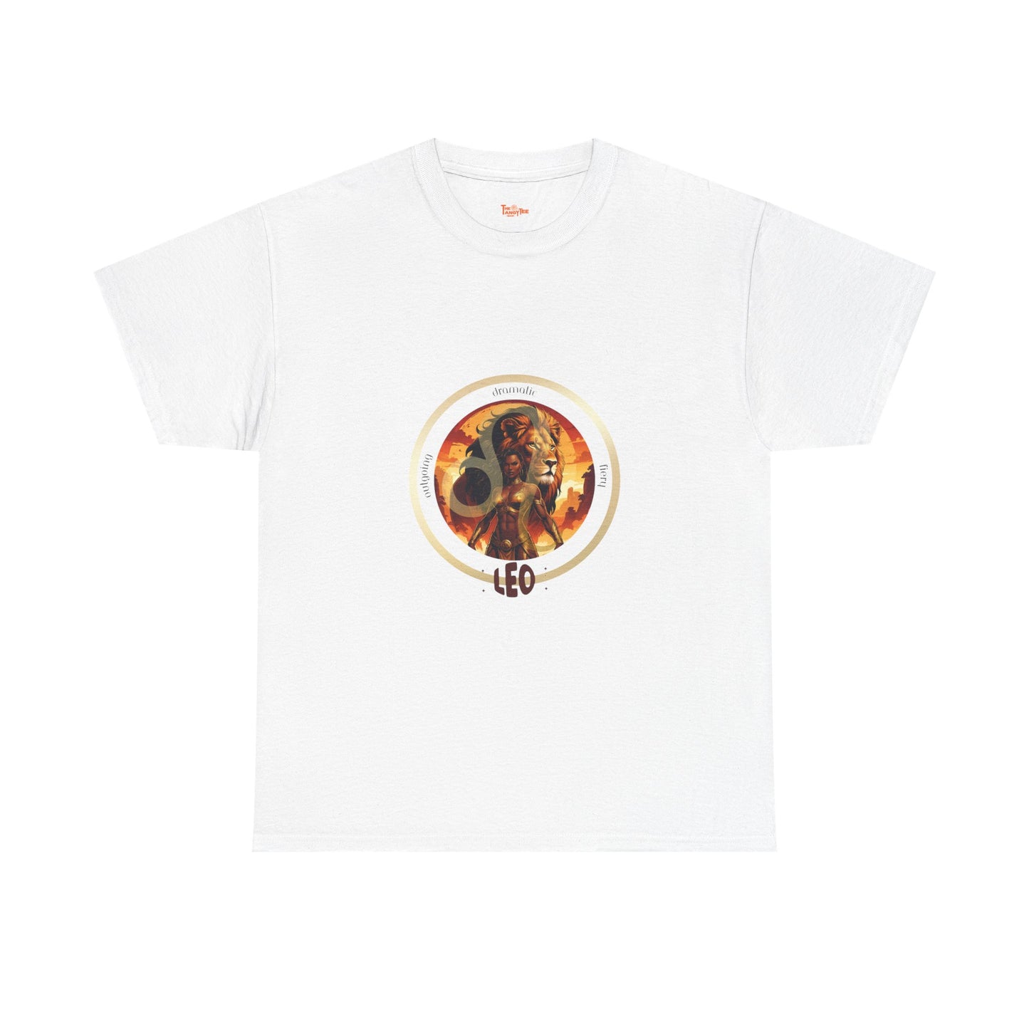 Leo Unisex Tee - Graphic of Black Woman and Lion