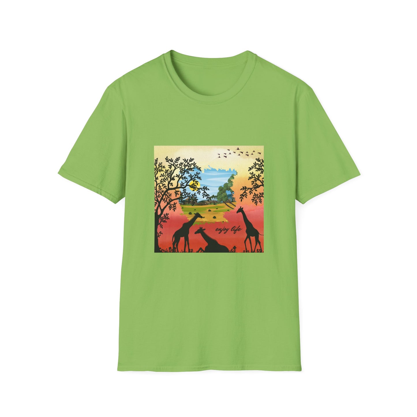 Giraffe Silhouette Unisex T-Shirt