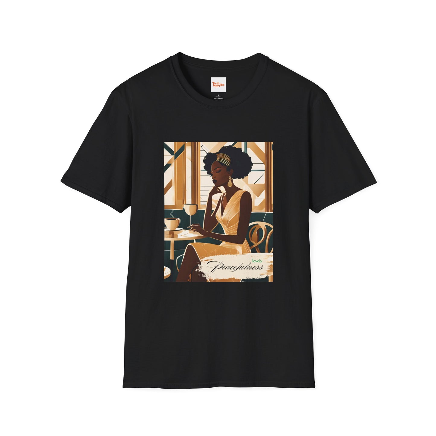 Art Deco Woman Lovely Peacefulness Graphic T-Shirt