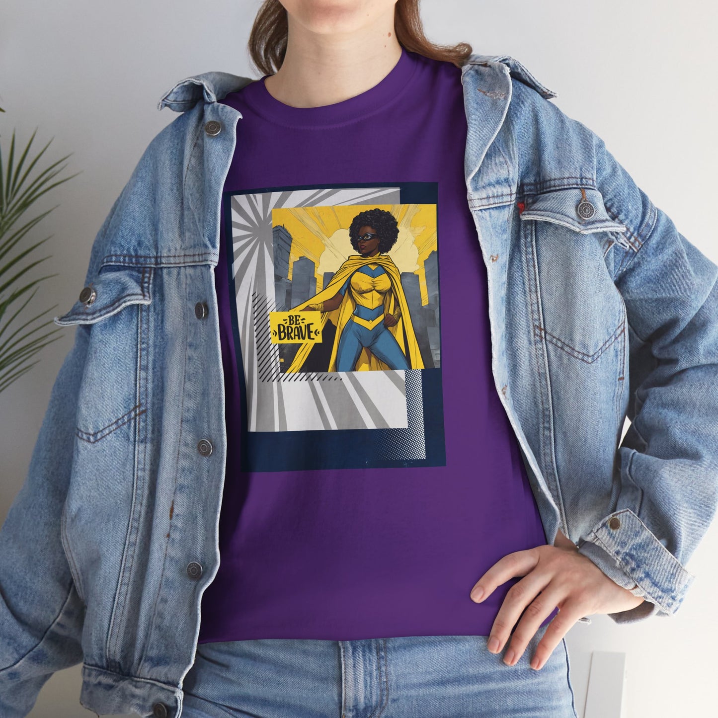 Brave Black Female Superhero Tee