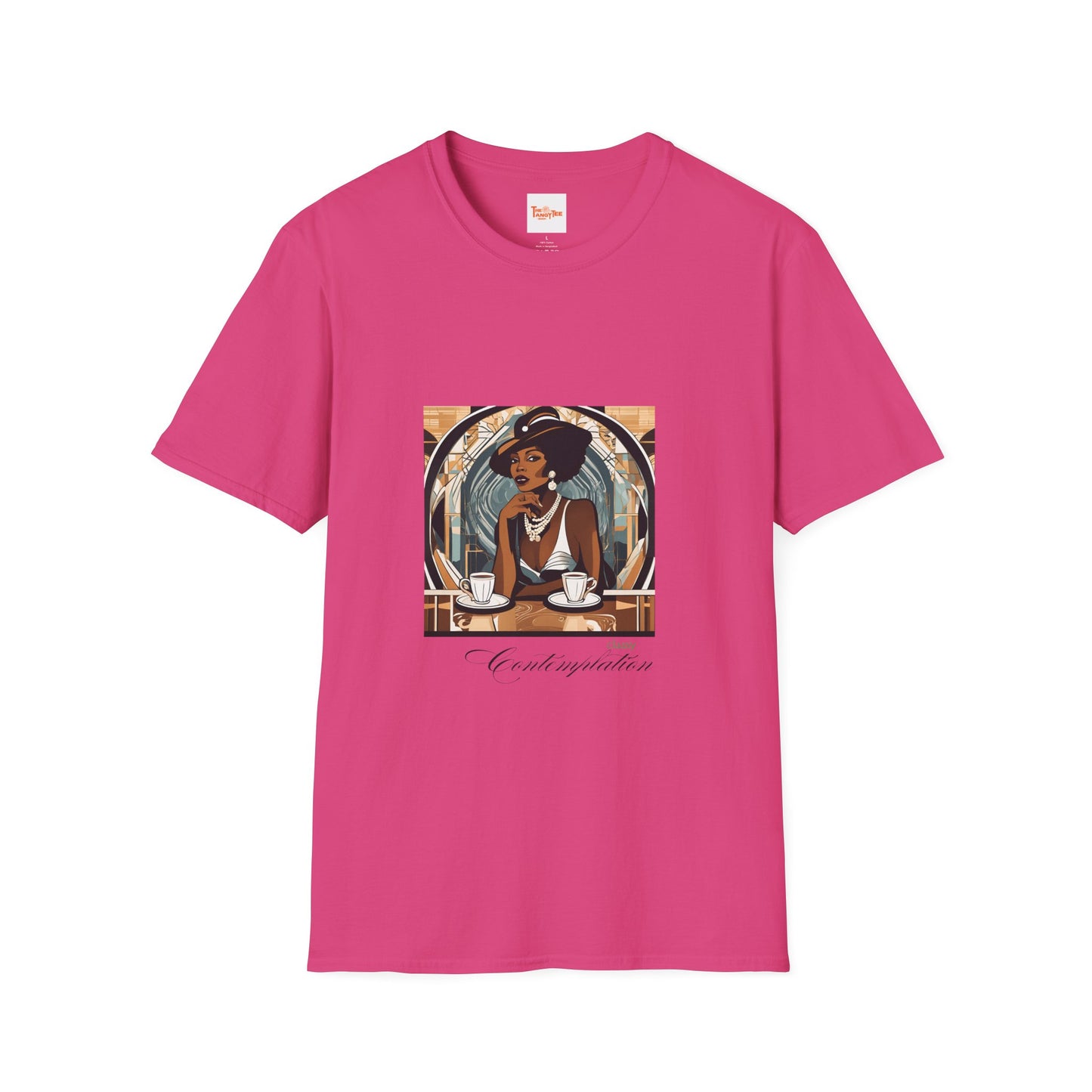 Art Deco Woman Classy Contemplation Graphic T-Shirt