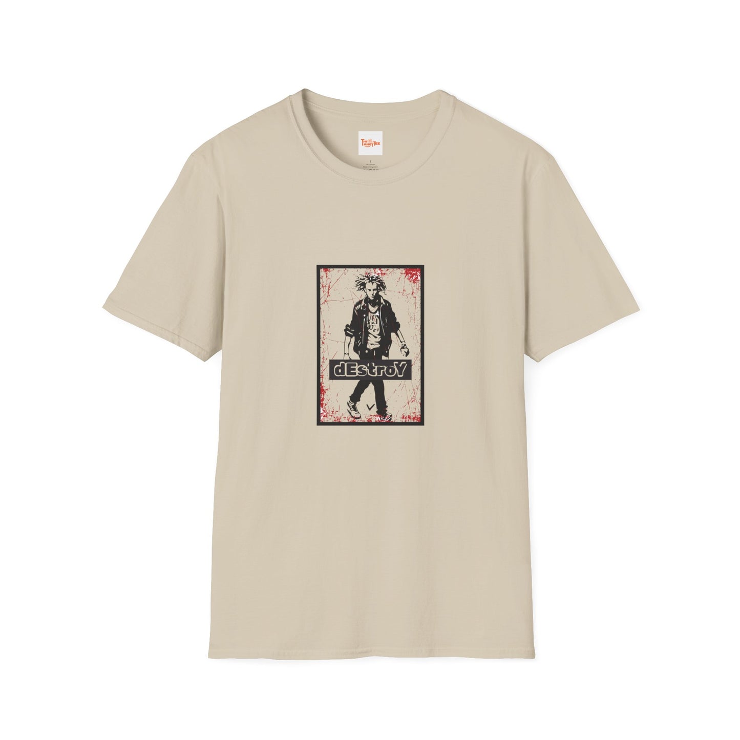 Punk Rock T-Shirt with Destroy Graphic