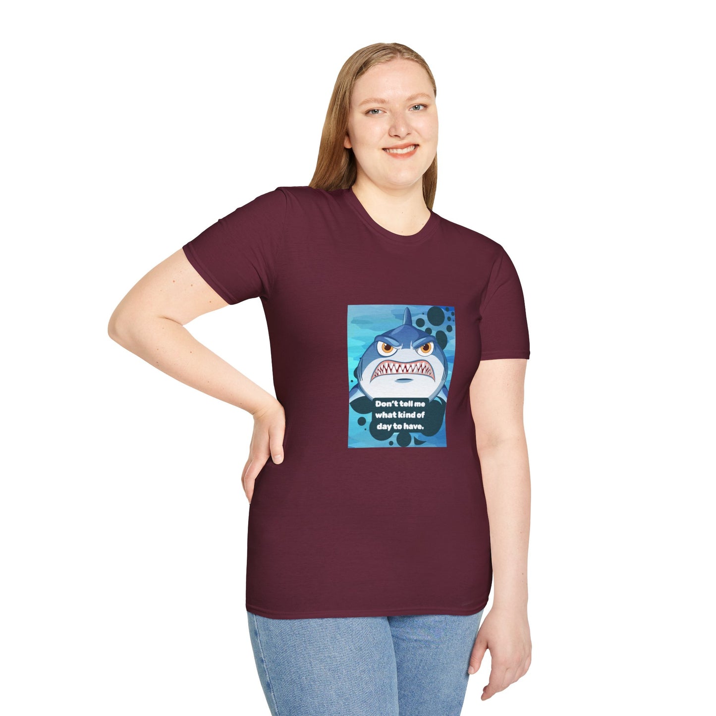 Attitude Shark Graphic Unisex T-Shirt
