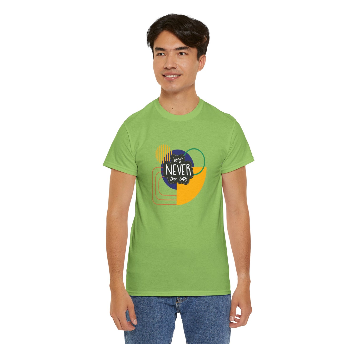 Graphic Tee - It's Never Too Late Retro Design
