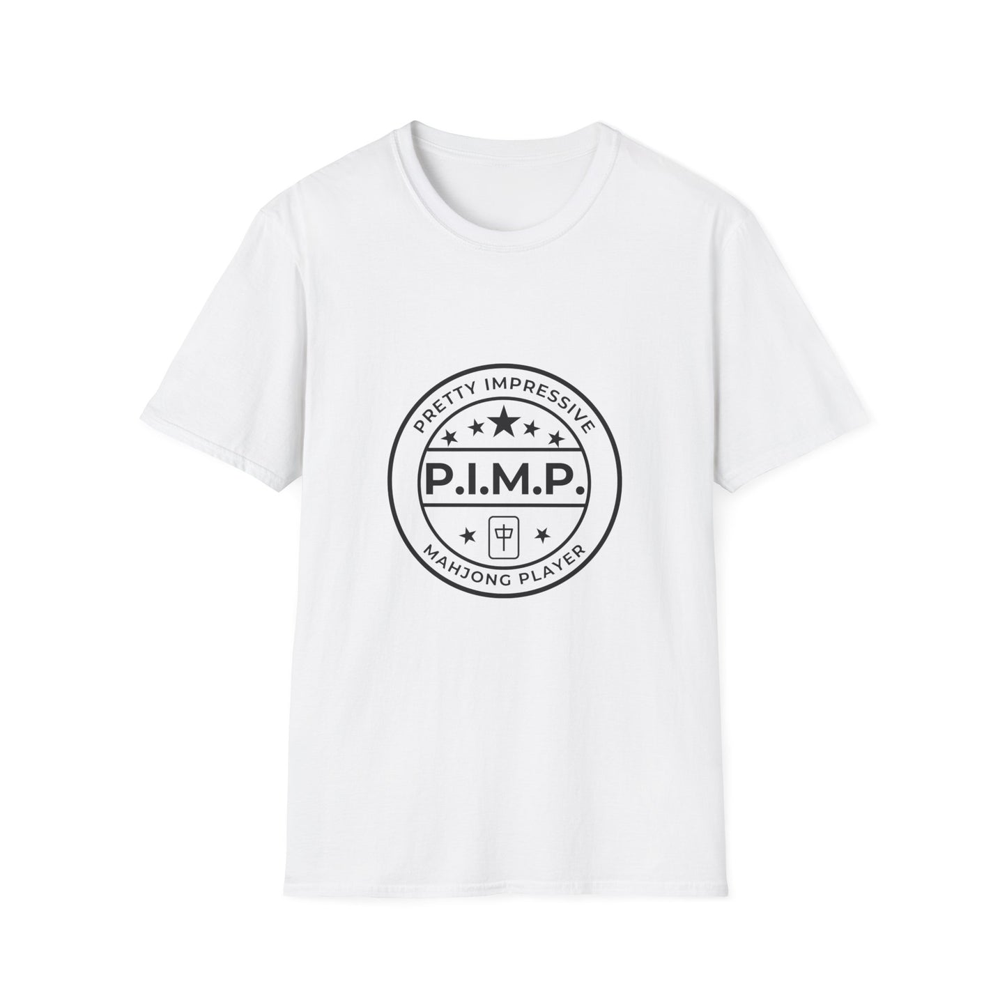 Mahjong Player Unisex Softstyle T-Shirt