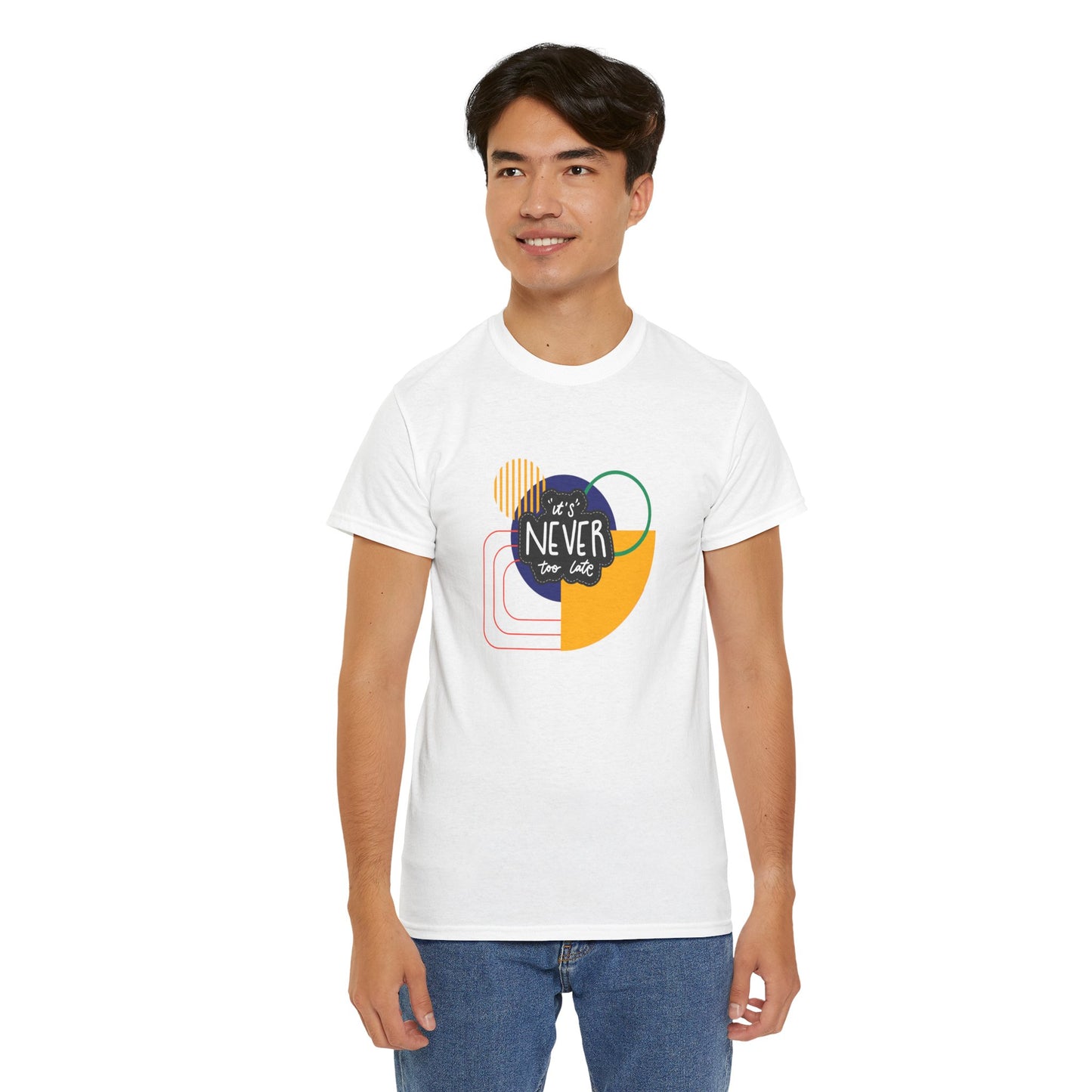 Graphic Tee - It's Never Too Late Retro Design