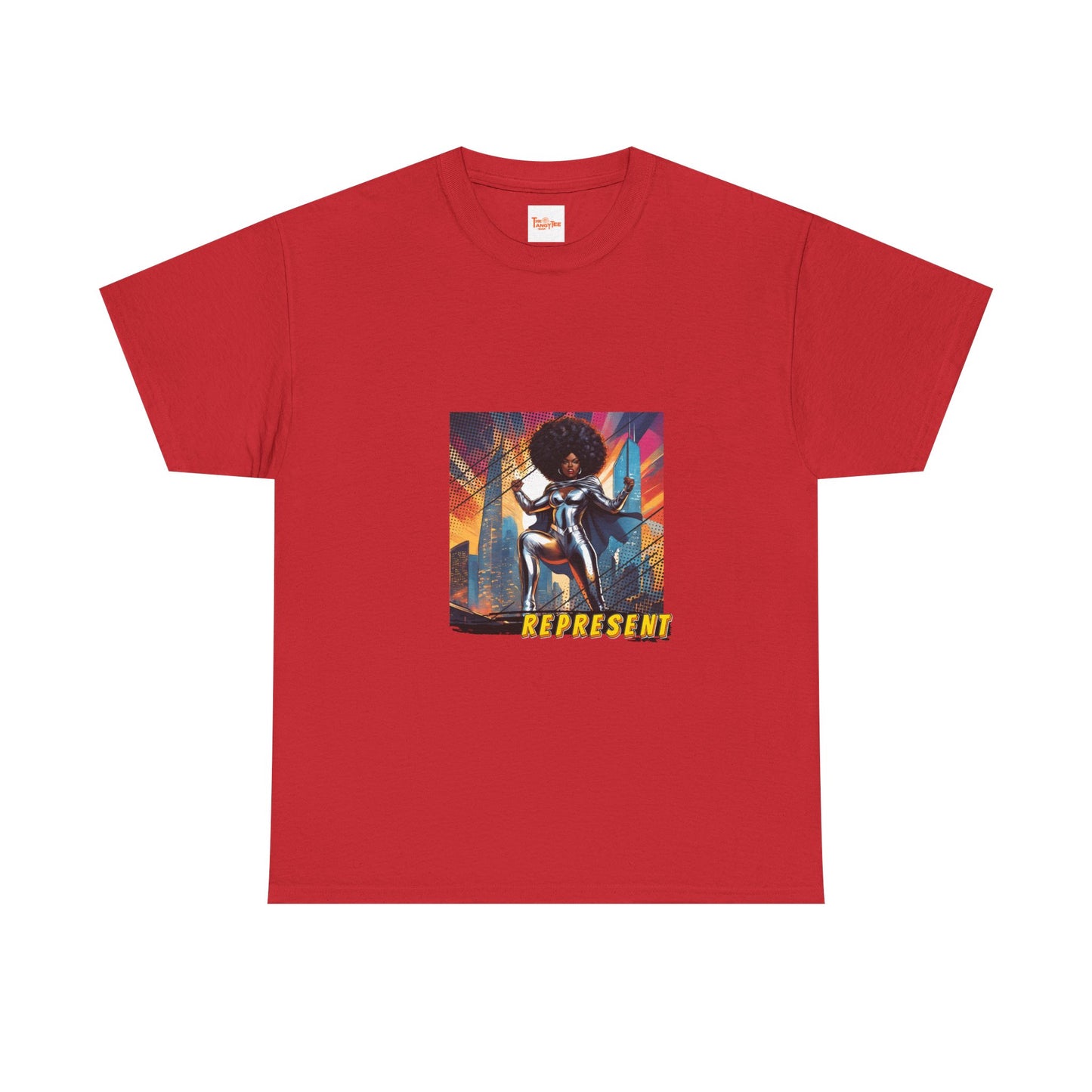 Represent in Silver - Superhero Graphic Unisex Tee