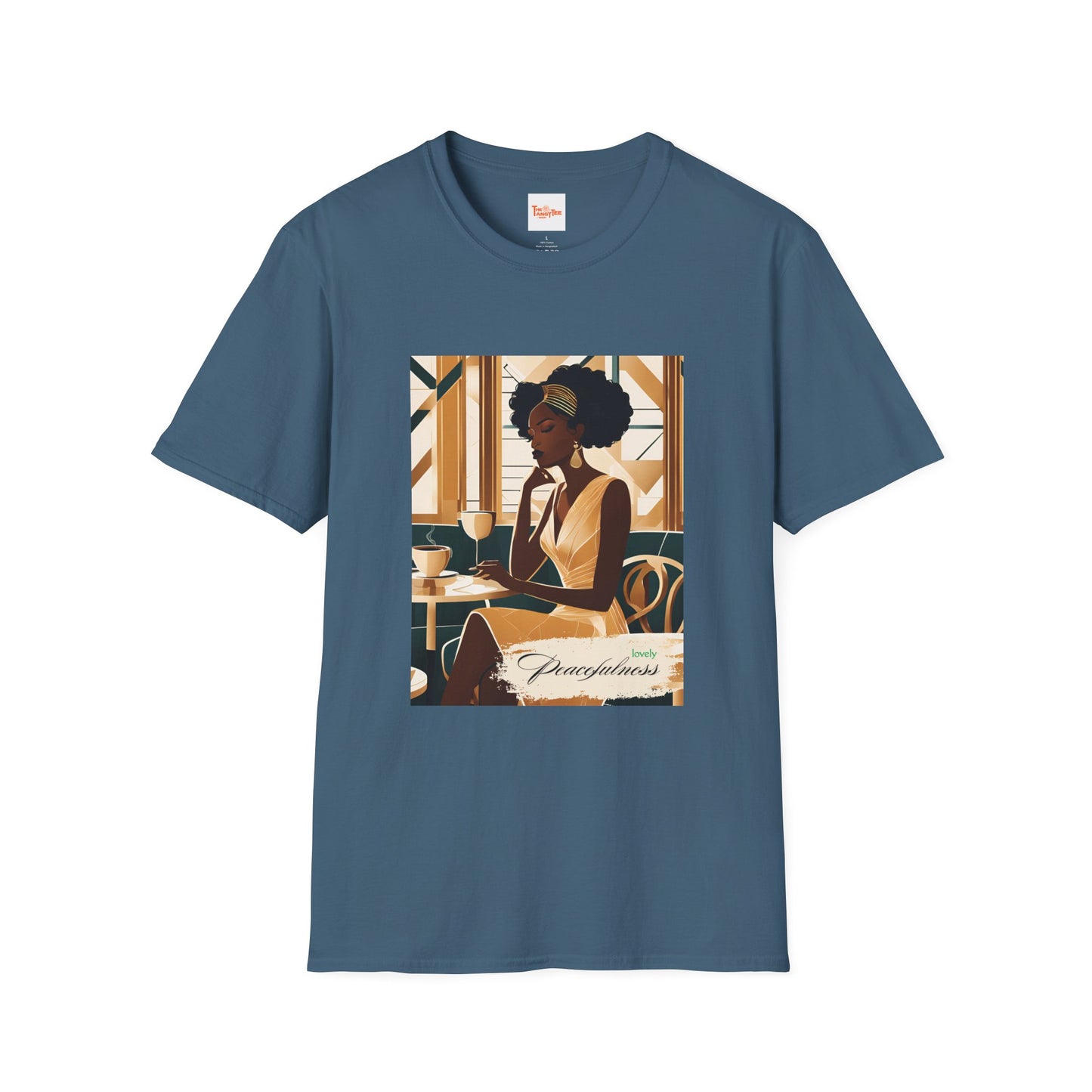 Art Deco Woman Lovely Peacefulness Graphic T-Shirt