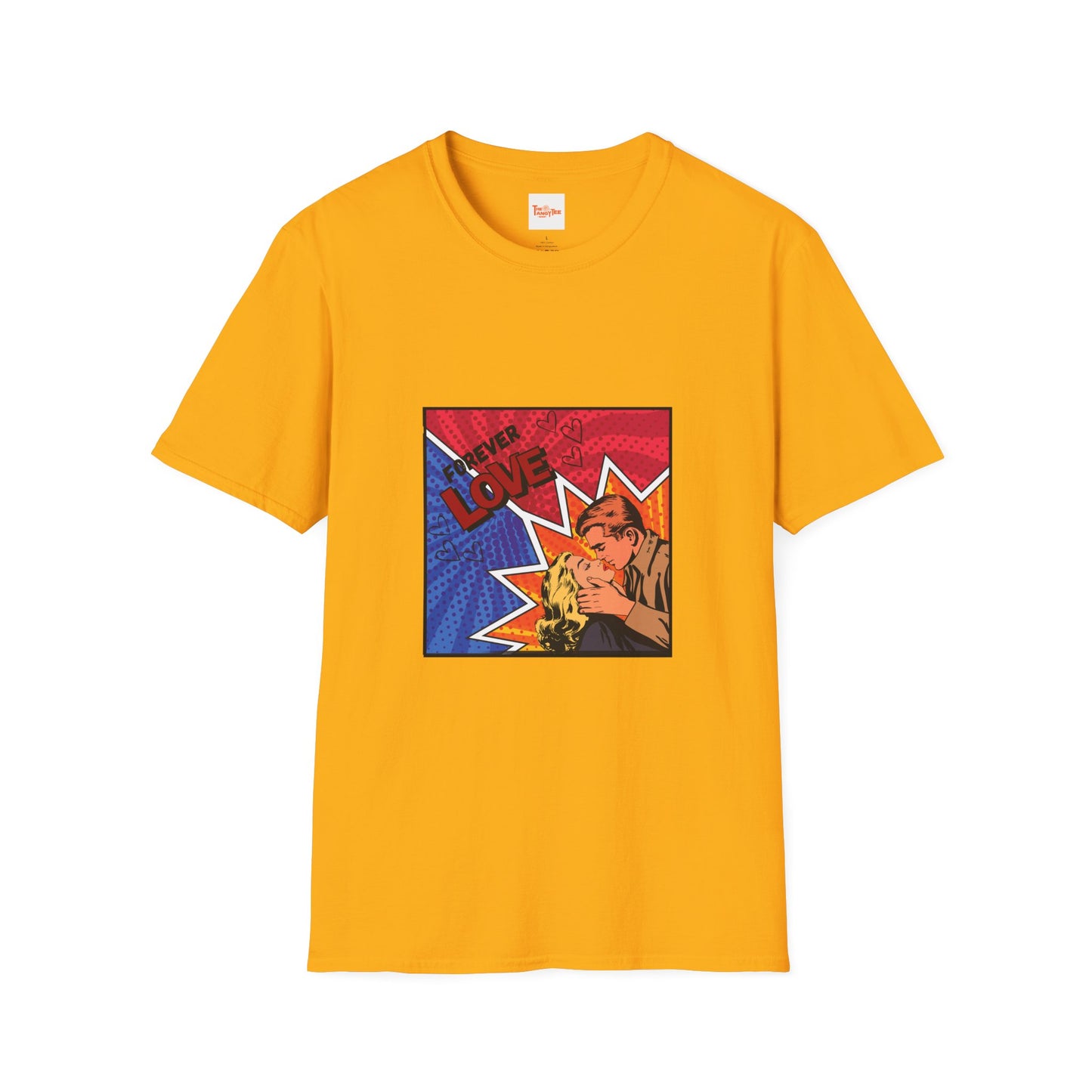 Graphic Tee - Forever Love Comic Couple Kiss