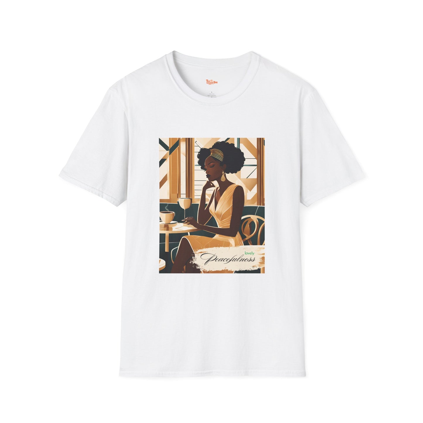 Art Deco Woman Lovely Peacefulness Graphic T-Shirt