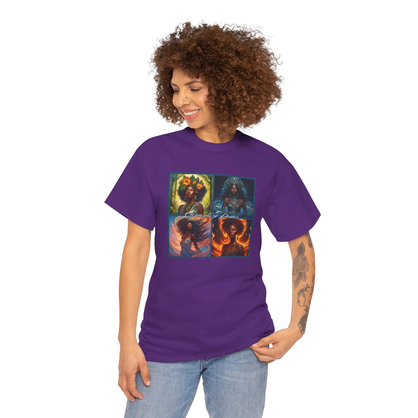 Elements of Power Unisex Tee - Earth Wind Fire Water