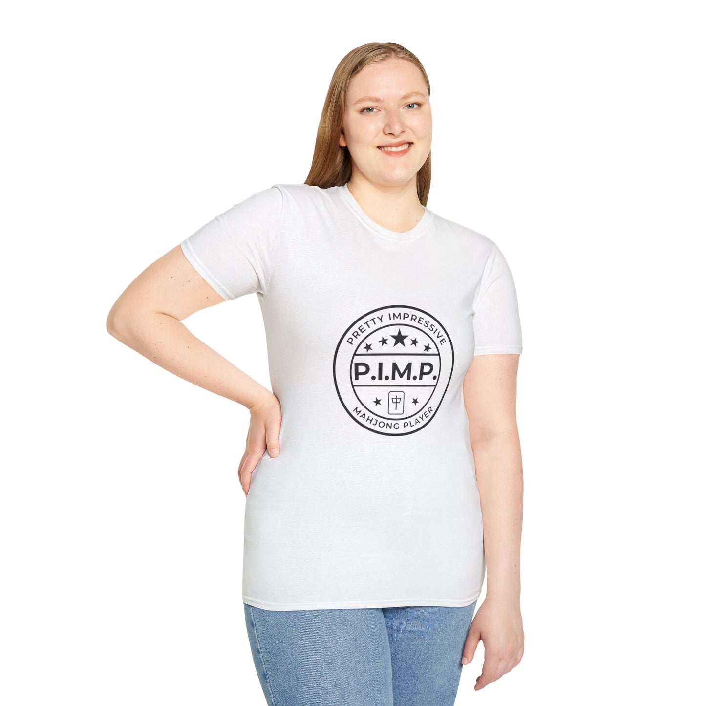 Mahjong Player Unisex Softstyle T-Shirt